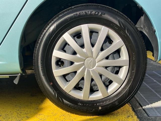 ミライースＬ　ＳＡIII１３インチフルホイールキャップ　マルチリフレクターハロゲンヘッドランプ　可倒式ドアミラー　自発光式デジタルメーターアンバーイルミネーションメーター　マニュアルエアコン（ダイヤル式）　キーレスエントリー（静岡県）の中古車