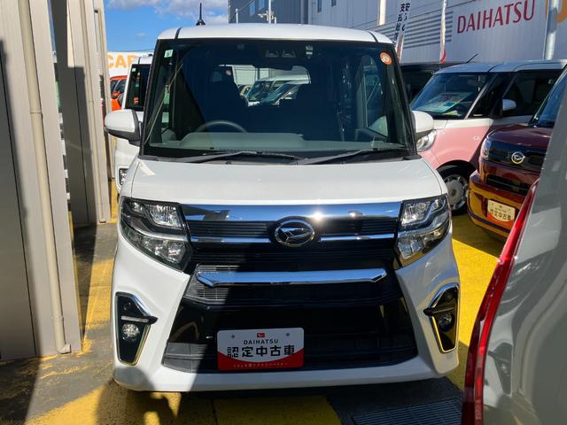 タントカスタムＲＳ１５インチアルミホイール　キーフリーシステム　プッシュボタンスタート　オートエアコン（プッシュ式）　フルＬＥＤヘッドランプ　オート格納式カラードドアミラー　本革巻ステアリングホイール（静岡県）の中古車