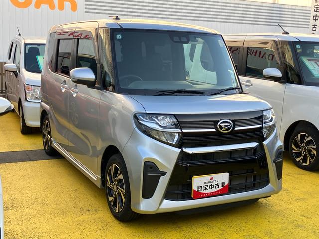 タントカスタムＸ１４インチアルミホイール　大型エアロバンパー　フルＬＥＤヘッドランプ　オート格納式カラードドアミラー　両側パワースライドドア　キーフリーシステム　プッシュボタンスタート（静岡県）の中古車