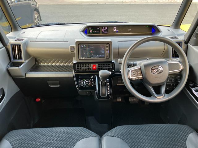 タントカスタムＸ１４インチアルミホイール　大型エアロバンパー　フルＬＥＤヘッドランプ　オート格納式カラードドアミラー　両側パワースライドドア　キーフリーシステム　プッシュボタンスタート（静岡県）の中古車