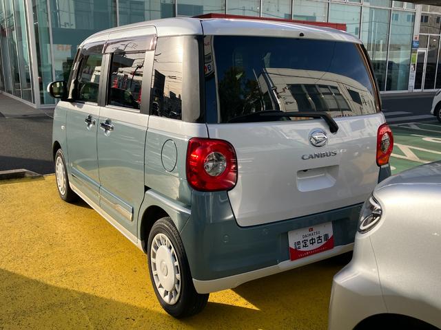 ムーヴキャンバスストライプスＧ１４インチフルホイールキャップ　ＬＥＤヘッドランプ　ＬＥＤフォグランプ　ホっとカップホルダー　両側パワースライドドア　キーフリーシステム　プッシュボタンスタート　ＵＶカットガラス（静岡県）の中古車