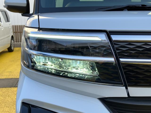 タントカスタムＸ１４インチアルミホイール　大型エアロバンパー　フルＬＥＤヘッドランプ　オート格納式カラードドアミラー　両側パワースライドドア　キーフリーシステム　プッシュボタンスタート（静岡県）の中古車