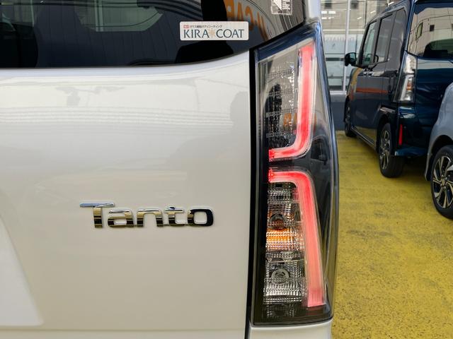 タントカスタムＸ１４インチアルミホイール　大型エアロバンパー　フルＬＥＤヘッドランプ　オート格納式カラードドアミラー　両側パワースライドドア　キーフリーシステム　プッシュボタンスタート（静岡県）の中古車