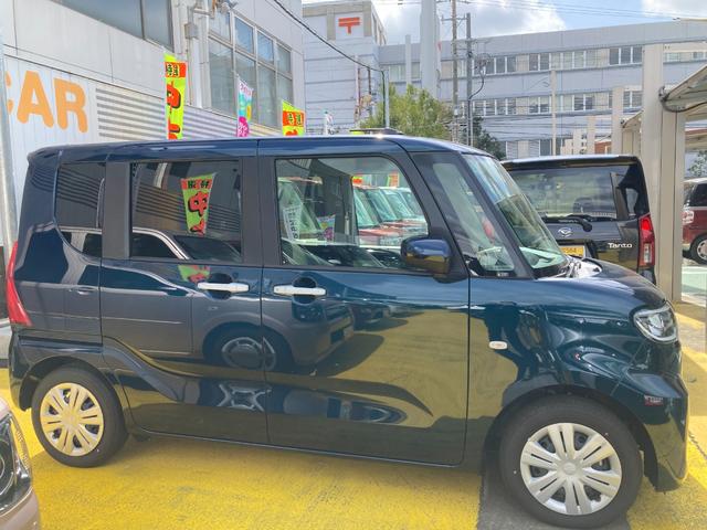 タントＸ　ナビ付１４インチフルホイールキャップ　フルＬＥＤヘッドランプ　オート格納式カラードドアミラー　左側パワースライドドア　ＴＦＴカラーマルチインフォメーションディスプレイ　フルファブリックシート（静岡県）の中古車