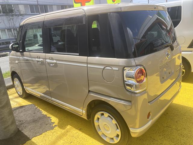 ムーヴキャンバスＧホワイトアクセントＶＳ　ＳＡIII１４インチフルホイールキャップ　ＬＥＤヘッドランプ　キーフリーシステム　両側パワースライドドア　オートエアコン（プッシュ式）　オートライト　置きラクボックス（静岡県）の中古車