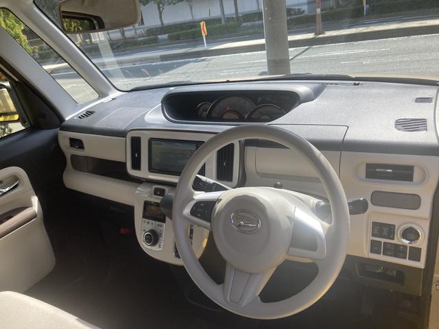 ムーヴキャンバスＧホワイトアクセントＶＳ　ＳＡIII１４インチフルホイールキャップ　ＬＥＤヘッドランプ　キーフリーシステム　両側パワースライドドア　オートエアコン（プッシュ式）　オートライト　置きラクボックス（静岡県）の中古車