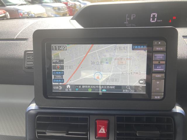 タントＸ１４インチフルホイールキャップ　フルＬＥＤヘッドランプ　オート格納式カラードドアミラー　左側パワースライドドア　ＴＦＴカラーマルチインフォメーションディスプレイ　フルファブリックシート（静岡県）の中古車