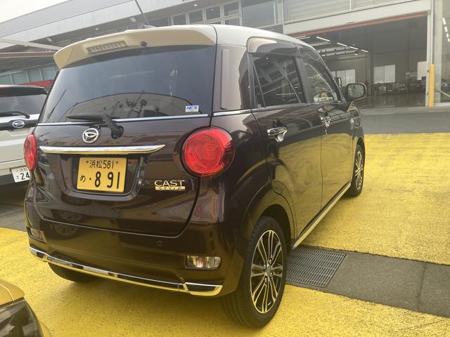 キャストスタイルG VS SAIIIシートヒーター ウレタンステアリングホイール 15インチアルミホイール BiAngleLEDヘッドランプ LEDフォグランプ LEDフロントパーソナルランプ LEDルームランプ(静岡県)の中古車