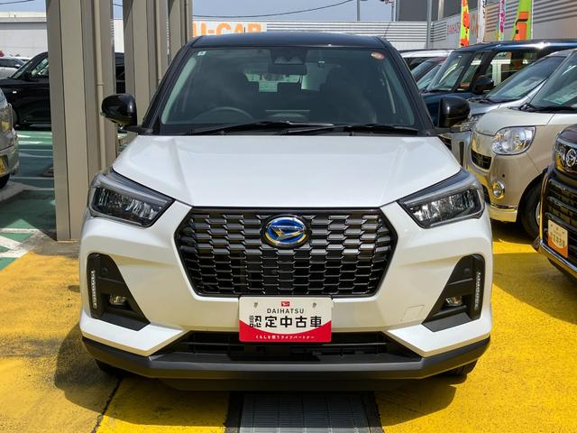 ロッキープレミアムＧ　ＨＥＶ１７インチアルミホイール　ＵＶＩＲカット遮音ガラス　フルＬＥＤヘッドランプ　キーフリーシステム　革巻きステアリングホイール　本革シフトノブ　アクティブマルチインフォメーションメーター（静岡県）の中古車