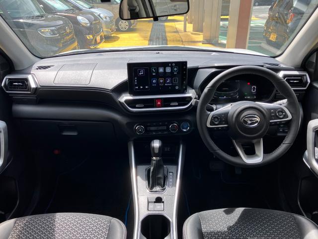 ロッキープレミアムＧ　ＨＥＶ１７インチアルミホイール　ＵＶＩＲカット遮音ガラス　フルＬＥＤヘッドランプ　キーフリーシステム　革巻きステアリングホイール　本革シフトノブ　アクティブマルチインフォメーションメーター（静岡県）の中古車