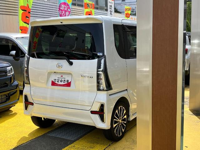 タントカスタムＲＳ１５インチアルミホイール　キーフリーシステム　プッシュボタンスタート　オートエアコン（プッシュ式）　フルＬＥＤヘッドランプ　オート格納式カラードドアミラー　本革巻ステアリングホイール（静岡県）の中古車