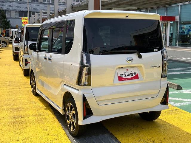 タントカスタムＸ１４インチアルミホイール　大型エアロバンパー　フルＬＥＤヘッドランプ　オート格納式カラードドアミラー　両側パワースライドドア　キーフリーシステム　プッシュボタンスタート（静岡県）の中古車
