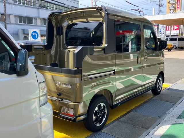 アトレーデッキバン12インチフルホイールキャップ オートエアコン キーフリーシステム スペアタイヤ LEDヘッドランプ パワースライドドア(両側)(静岡県)の中古車
