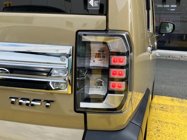 タフトＧターボ　クロムベンチャー１５インチアルミホイール（シルバー塗装）　オートレベリング機能付フルＬＥＤヘッドランプ　ＬＥＤフォグランプ　本革巻ステアリングホイール　本革巻インパネセンターシフト（静岡県）の中古車