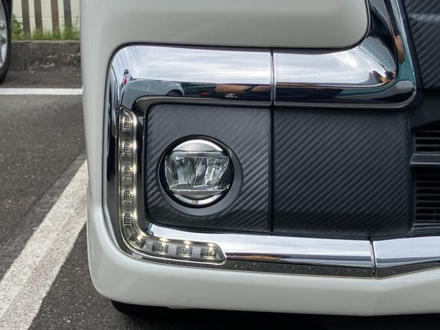 タントカスタムＲＳ　トップエディションＳＡII１５インチアルミホイール　大型エアロバンパー　ＬＥＤヘッドランプ　オート格納式カラードドアミラー　本革巻ステアリングホイール　両側パワースライドドア（静岡県）の中古車