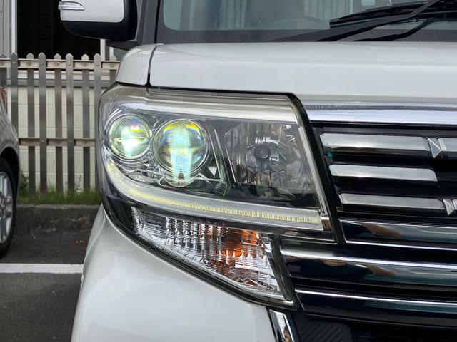 タントカスタムＲＳ　トップエディションＳＡII１５インチアルミホイール　大型エアロバンパー　ＬＥＤヘッドランプ　オート格納式カラードドアミラー　本革巻ステアリングホイール　両側パワースライドドア（静岡県）の中古車