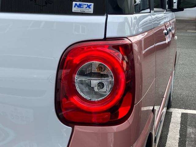 ムーヴキャンバスストライプスＧ１４インチフルホイールキャップ　ＬＥＤヘッドランプ　ＬＥＤフォグランプ　ホっとカップホルダー　両側パワースライドドア　キーフリーシステム　プッシュボタンスタート　ＵＶカットガラス（静岡県）の中古車