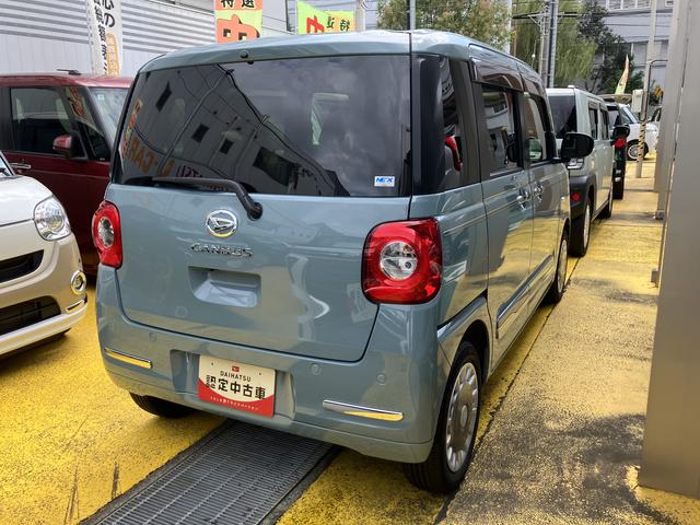 ムーヴキャンバスセオリーＧ１４インチフルホイールキャップ　ＬＥＤヘッドランプ　ＬＥＤフォグランプ　ホっとカップホルダー　両側パワースライドドア　キーフリーシステム　プッシュボタンスタート　ＵＶカットガラス（静岡県）の中古車