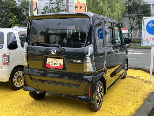 タントカスタムＸ１４インチアルミホイール　大型エアロバンパー　フルＬＥＤヘッドランプ　オート格納式カラードドアミラー　両側パワースライドドア　キーフリーシステム　プッシュボタンスタート（静岡県）の中古車