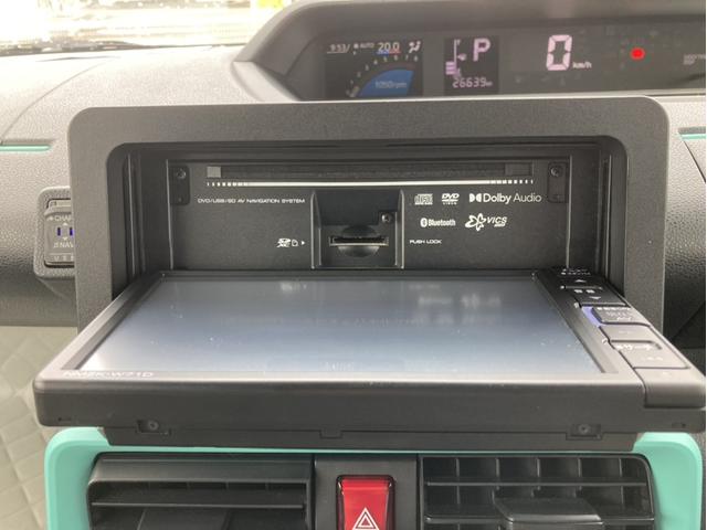 タントＸ１４インチフルホイールキャップ　フルＬＥＤヘッドランプ　オート格納式カラードドアミラー　左側パワースライドドア　ＴＦＴカラーマルチインフォメーションディスプレイ　フルファブリックシート（静岡県）の中古車