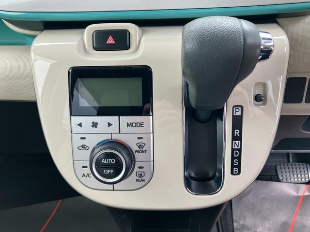 ムーヴキャンバスＧメイクアップ　ＳＡIII１４インチフルホイールキャップ　ＬＥＤヘッドランプ　キーフリーシステム　両側パワースライドドア　オートエアコン（プッシュ式）　オートライト　置きラクボックス（静岡県）の中古車