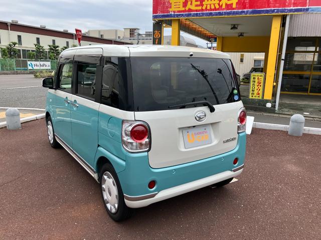 ムーヴキャンバスＧメイクアップ　ＳＡIII１４インチフルホイールキャップ　ＬＥＤヘッドランプ　キーフリーシステム　両側パワースライドドア　オートエアコン（プッシュ式）　オートライト　置きラクボックス（静岡県）の中古車