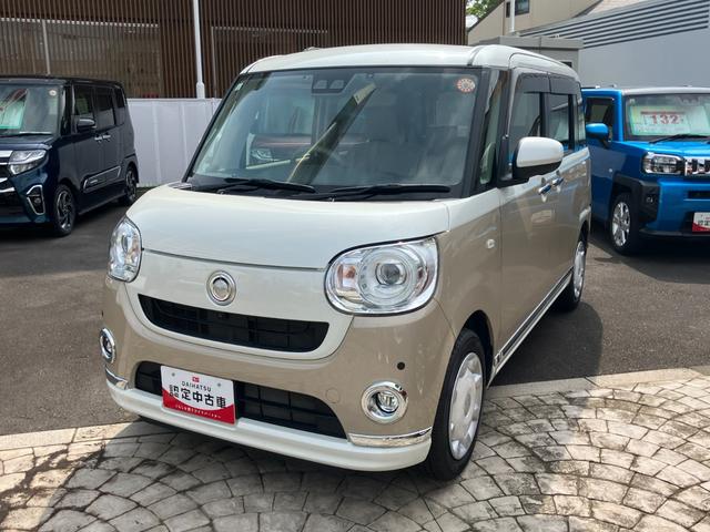 ムーヴキャンバスＧメイクアップＶＳ　ＳＡIII１４インチフルホイールキャップ　ＬＥＤヘッドランプ　キーフリーシステム　両側パワースライドドア　オートエアコン（プッシュ式）　オートライト　置きラクボックス（静岡県）の中古車