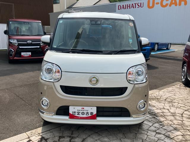 ムーヴキャンバスＧメイクアップＶＳ　ＳＡIII１４インチフルホイールキャップ　ＬＥＤヘッドランプ　キーフリーシステム　両側パワースライドドア　オートエアコン（プッシュ式）　オートライト　置きラクボックス（静岡県）の中古車