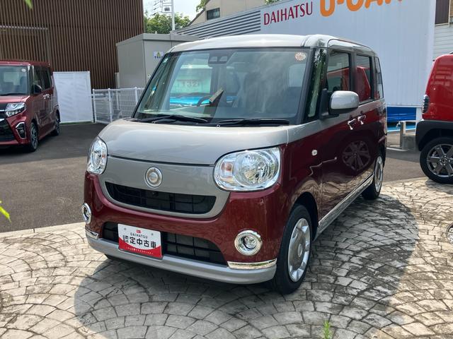 ムーヴキャンバスＸブラックインテリアリミテッド　ＳＡIII１４インチフルホイールキャップ　キーフリーシステム　両側パワースライドドア　オートエアコン（プッシュ式）　オートライト　置きラクボックス（静岡県）の中古車