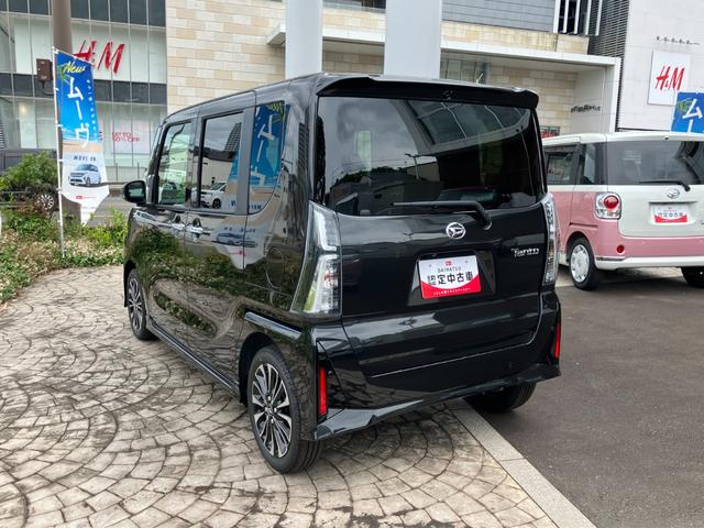 タントカスタムＲＳ１５インチアルミホイール　大型エアロバンパー　フルＬＥＤヘッドランプ　オート格納式カラードドアミラー　本革巻ステアリングホイール（静岡県）の中古車