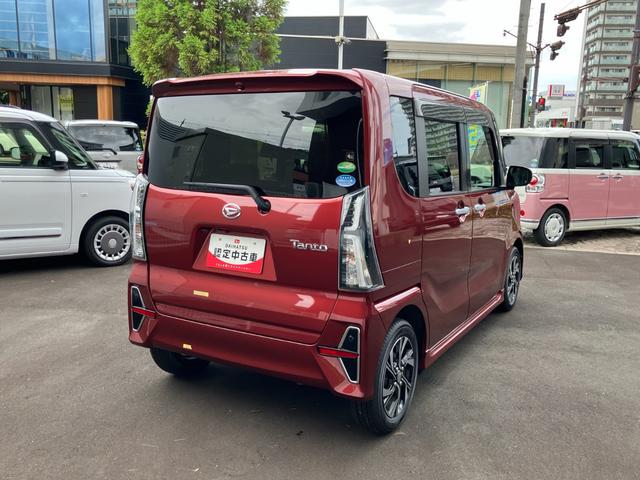タントカスタムＸ１４インチアルミホイール　大型エアロバンパー　フルＬＥＤヘッドランプ　オート格納式カラードドアミラー　両側パワースライドドア　キーフリーシステム　プッシュボタンスタート（静岡県）の中古車