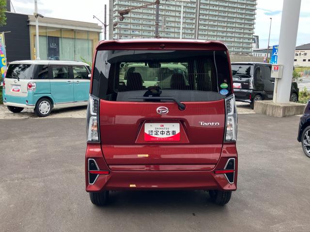 タントカスタムＸ１４インチアルミホイール　大型エアロバンパー　フルＬＥＤヘッドランプ　オート格納式カラードドアミラー　両側パワースライドドア　キーフリーシステム　プッシュボタンスタート（静岡県）の中古車