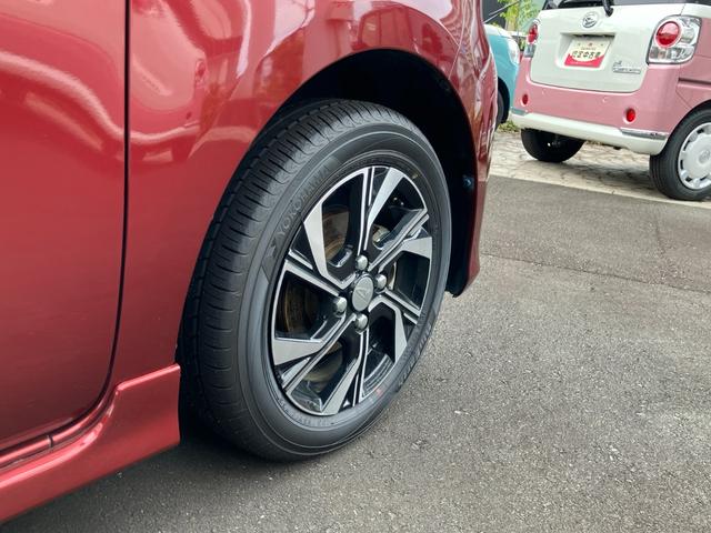 タントカスタムＸ１４インチアルミホイール　大型エアロバンパー　フルＬＥＤヘッドランプ　オート格納式カラードドアミラー　両側パワースライドドア　キーフリーシステム　プッシュボタンスタート（静岡県）の中古車