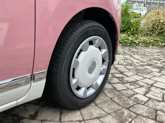 ムーヴキャンバスＧメイクアップリミテッド　ＳＡIII１４インチフルホイールキャップ　ＬＥＤヘッドランプ　キーフリーシステム　両側パワースライドドア　オートエアコン（プッシュ式）　オートライト　置きラクボックス（静岡県）の中古車