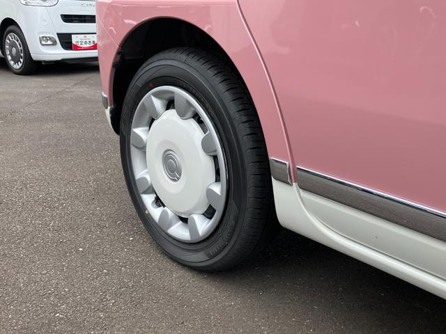 ムーヴキャンバスＧメイクアップリミテッド　ＳＡIII１４インチフルホイールキャップ　ＬＥＤヘッドランプ　キーフリーシステム　両側パワースライドドア　オートエアコン（プッシュ式）　オートライト　置きラクボックス（静岡県）の中古車