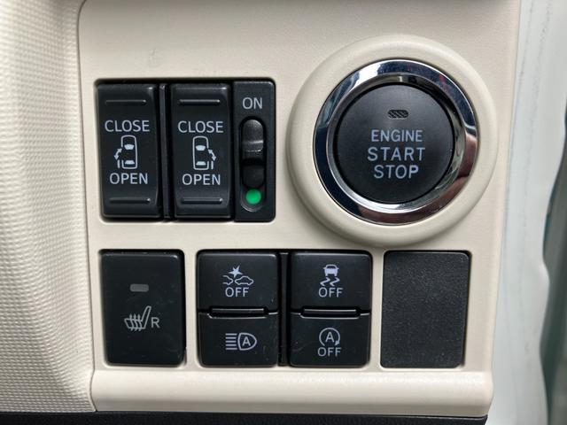 ムーヴキャンバスＧメイクアップＶＳ　ＳＡIII１４インチフルホイールキャップ　ＬＥＤヘッドランプ　キーフリーシステム　両側パワースライドドア　オートエアコン（プッシュ式）　オートライト　置きラクボックス（静岡県）の中古車
