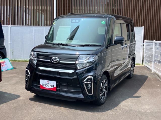 タントカスタムＸセレクション１４インチアルミホイール　大型エアロバンパー　フルＬＥＤヘッドランプ　オート格納式カラードドアミラー　両側パワースライドドア　キーフリーシステム　プッシュボタンスタート（静岡県）の中古車