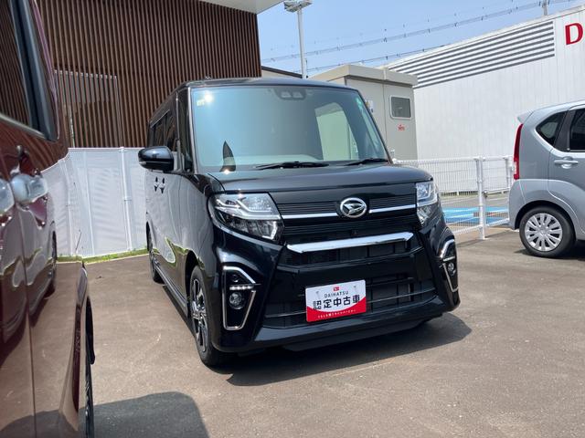 タントカスタムＸセレクション１４インチアルミホイール　大型エアロバンパー　フルＬＥＤヘッドランプ　オート格納式カラードドアミラー　両側パワースライドドア　キーフリーシステム　プッシュボタンスタート（静岡県）の中古車
