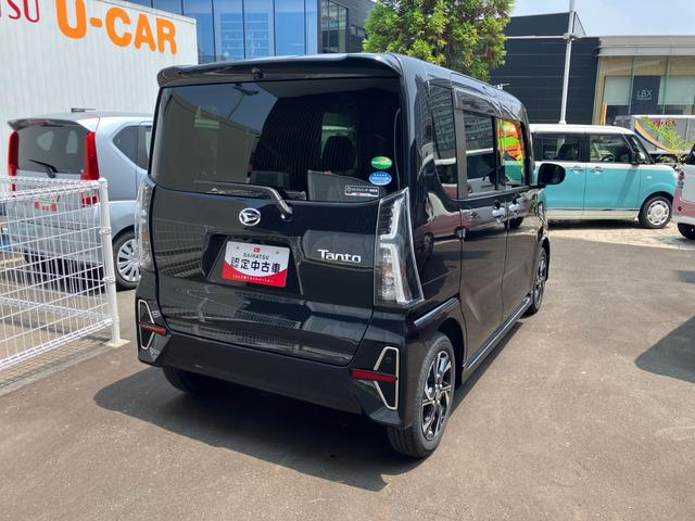 タントカスタムＸセレクション１４インチアルミホイール　大型エアロバンパー　フルＬＥＤヘッドランプ　オート格納式カラードドアミラー　両側パワースライドドア　キーフリーシステム　プッシュボタンスタート（静岡県）の中古車