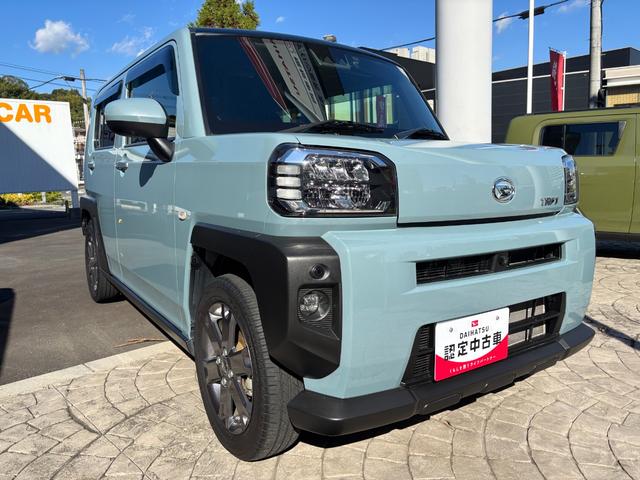 タフトGターボ15インチアルミホイール オートレベリング機能付フルLEDヘッドランプ LEDフォグランプ 本革巻ステアリングホイール 本革巻インパネセンターシフト TFTカラーマルチインフォメーションディスプレイ(静岡県)の中古車