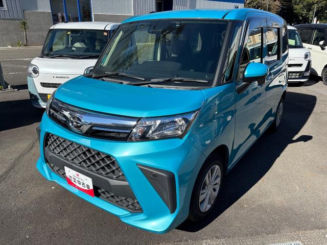 トールＸキーフリーシステム　プッシュボタンスタート　マニュアルエアコン　片側電動スライドドア　ハロゲンヘッドライト　ＵＶカットガラス　フルホイールキャップ（静岡県）の中古車