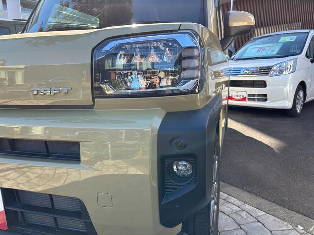 タフトＧターボ１５インチアルミホイール　オートレベリング機能付フルＬＥＤヘッドランプ　ＬＥＤフォグランプ　本革巻ステアリングホイール　本革巻インパネセンターシフト　ＴＦＴカラーマルチインフォメーションディスプレイ（静岡県）の中古車