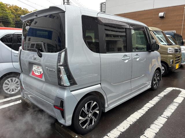 タントカスタムX14インチアルミホイール 大型エアロバンパー フルLEDヘッドランプ オート格納式カラードドアミラー 両側パワースライドドア キーフリーシステム プッシュボタンスタート(静岡県)の中古車