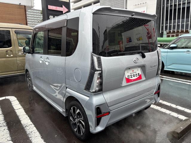 タントカスタムX14インチアルミホイール 大型エアロバンパー フルLEDヘッドランプ オート格納式カラードドアミラー 両側パワースライドドア キーフリーシステム プッシュボタンスタート(静岡県)の中古車