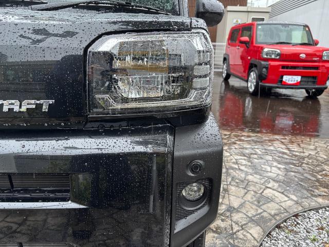 タフトGターボ15インチアルミホイール オートレベリング機能付フルLEDヘッドランプ LEDフォグランプ 本革巻ステアリングホイール 本革巻インパネセンターシフト TFTカラーマルチインフォメーションディスプレイ(静岡県)の中古車