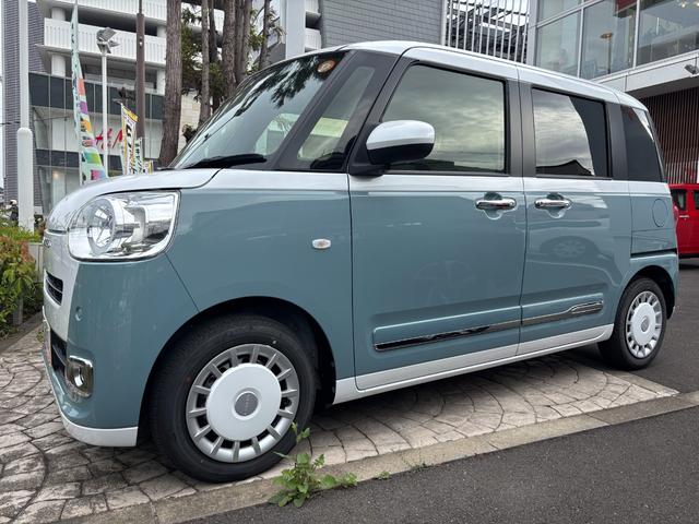 ムーヴキャンバスストライプスＧターボ１４インチフルホイールキャップ　ＬＥＤヘッドランプ　ＬＥＤフォグランプ　ホっとカップホルダー　両側パワースライドドア　キーフリーシステム　プッシュボタンスタート　ＵＶカットガラス（静岡県）の中古車