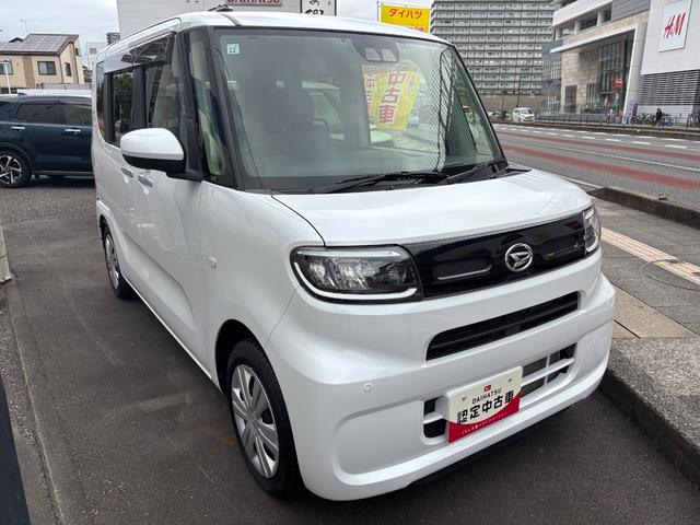 タントX 雹害車14インチフルホイールキャップ フルLEDヘッドランプ オート格納式カラードドアミラー 左側パワースライドドア TFTカラーマルチインフォメーションディスプレイ フルファブリックシート(静岡県)の中古車