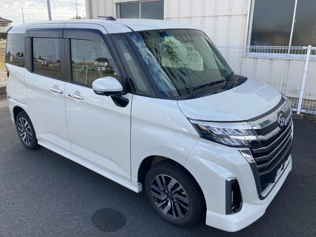 トールカスタムＧＬＥＤヘッドランプ　キーフリーシステム　プッシュボタンスタート　オートエアコン（プッシュ式）　両側パワースライドドア　マルチインフォメーションディスプレイ（静岡県）の中古車