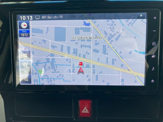 トールカスタムＧＬＥＤヘッドランプ　キーフリーシステム　プッシュボタンスタート　オートエアコン（プッシュ式）　両側パワースライドドア　マルチインフォメーションディスプレイ（静岡県）の中古車