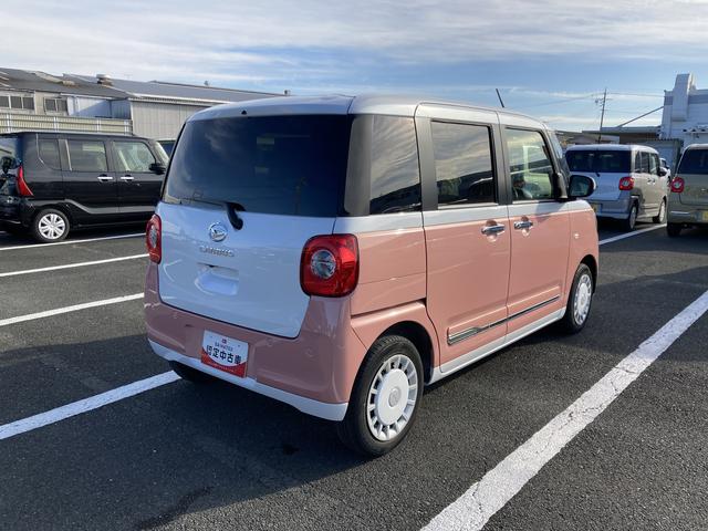 ムーヴキャンバスストライプスGターボ14インチフルホイールキャップ LEDヘッドランプ LEDフォグランプ ホっとカップホルダー 両側パワースライドドア キーフリーシステム プッシュボタンスタート UVカットガラス(静岡県)の中古車